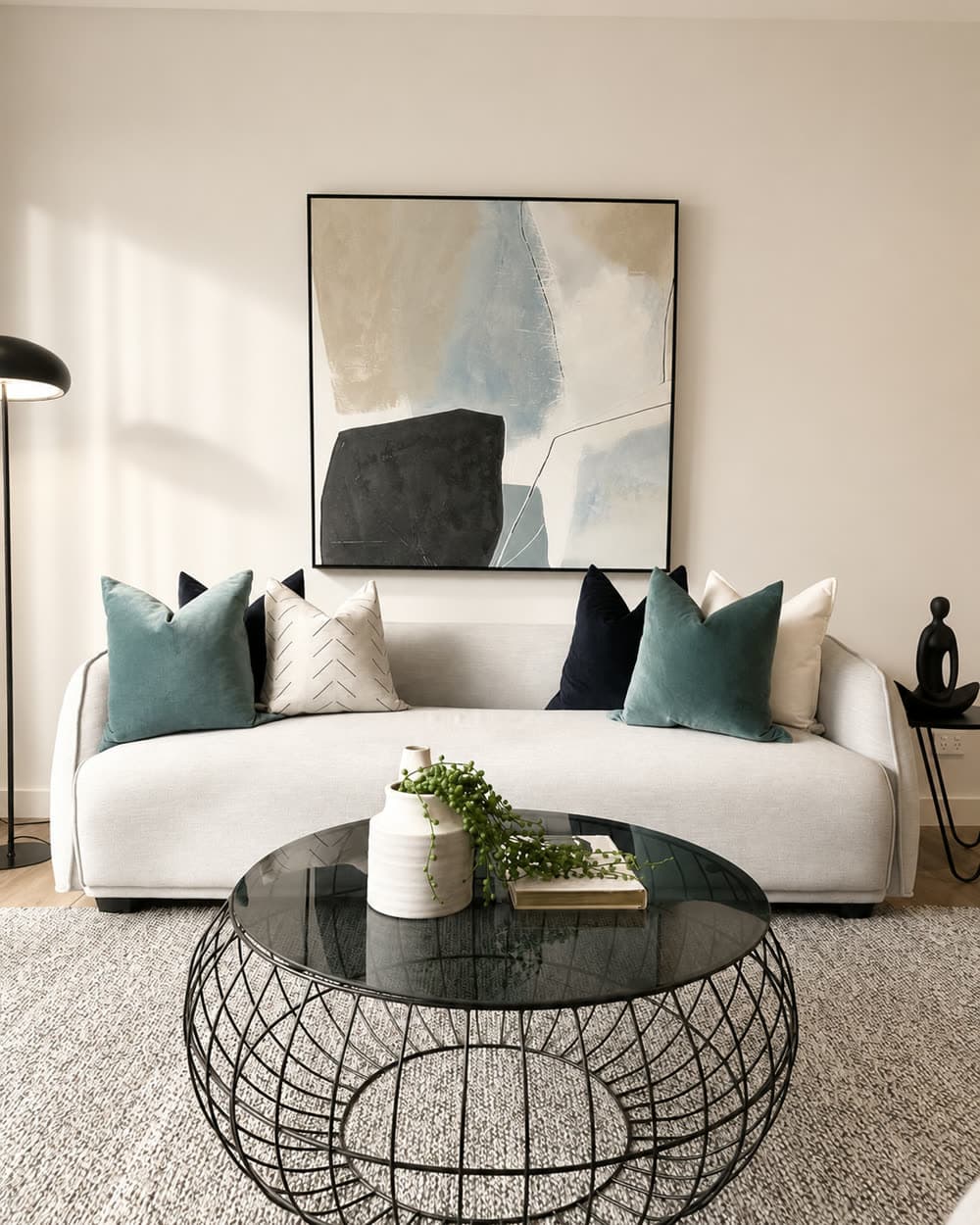A warm, professionally styled Melbourne home interior by Piller Property Styling